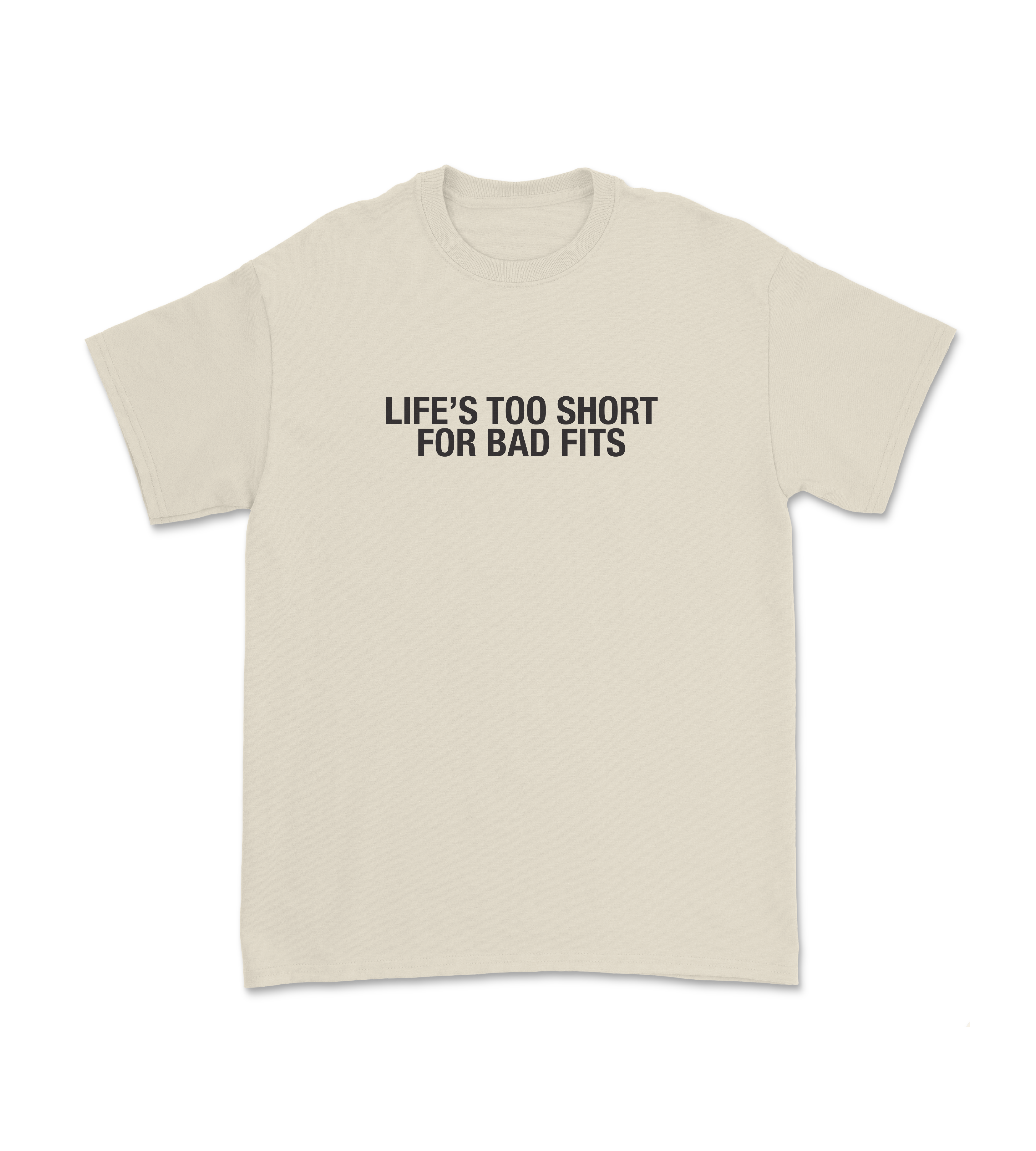 Life's Too Short Essential Tee (Natural)