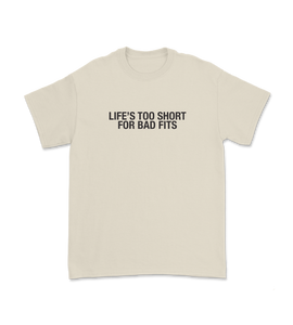 Life's Too Short Essential Tee (Natural)